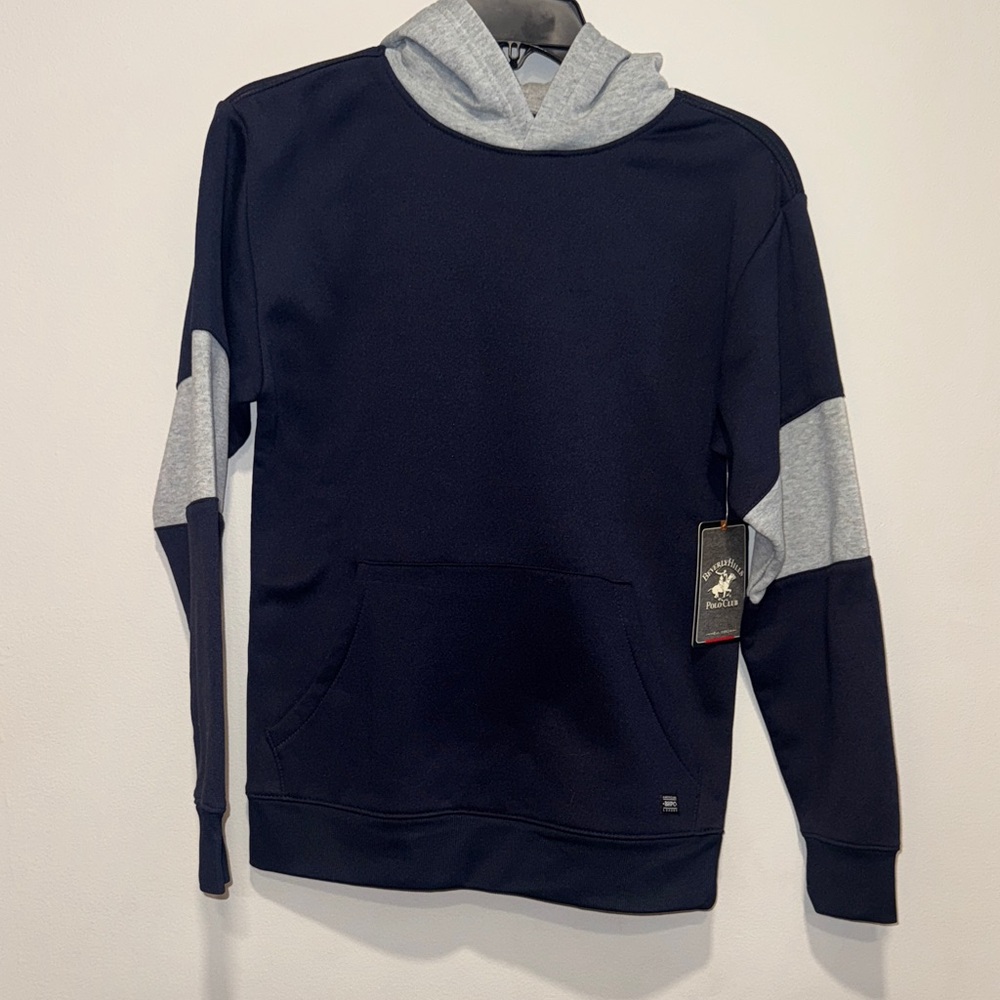 Beverly Hills Polo Club Blue and Gray Boys Hoodie
L, NWT